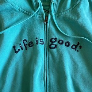 Life is Good full zip sweatshirt